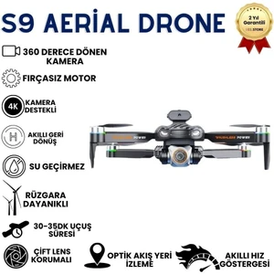 S9 4K Kamera Drone Uzaktan Kumandalı Mini Quadcopter Çocuklar İçin Uygun, Katlanabilir, RC Drone