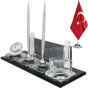 Sentez Masa Üstü İsimlik Elit Masaüstü Isimlik Bayraklı Yeni İş Hediye