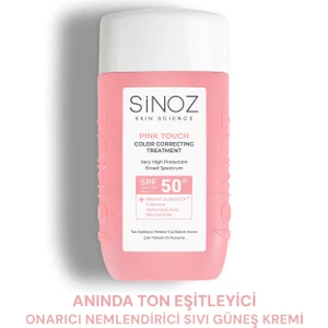 Pink Touch Anında Ton Eşitleyici Onarıcı Nemlendirici Pembe Yüz Güneş Kremi Spf50