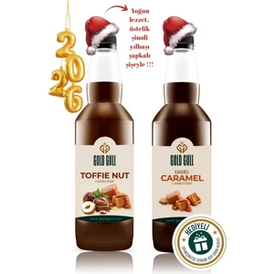 Gold Gull Toffee-Nut & Karamel Aromalı Kahve & Meyve Şurubu 2 x 700 ml