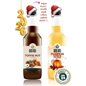 Gold Gull Pumpkin Spices & Toffee-Nut Aromalı Kahve & Meyve Şurubu 2 x 700 ml