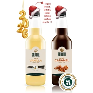 Gold Gull Vanilya & Karamel Aromalı Kahve & Meyve Şurubu 2 x 700 ml