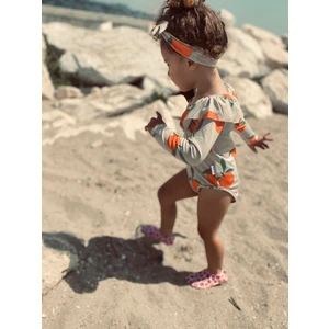 RG Brand UV Korumalı Bebek Fırfırlı Uzun Kollu Mayo – Güneş Korumalı Bebek Mayo_RG337