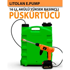 16 Lt Akülü Yüksek Basınçlı Püskürtücü, Zirai İlaçlama, Sulama, Yıkama