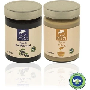 Organik Gurme Organik Dut Pekmezi 380 gr + Organik Tahin 330 gr