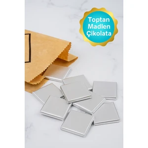 Gümüş Sargılı Sütlü Madlen 100 Adet Ikramlık Çikolata