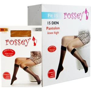 FIT(15D) Ince  Dizaltı Çorap-Siyah 500-(12 Çift)