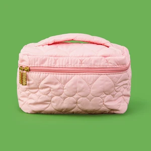 4nio Kapitone Makyaj Çantası - Pembe