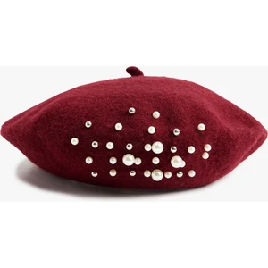 Boncuk Detaylı Ressam Şapka