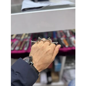 Gümüş Renk Aksesuar Sade Görünümlü Muşta Süs Muşta