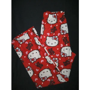 Hello Kitty Desenli Pijama Tek Alt ( Süet )