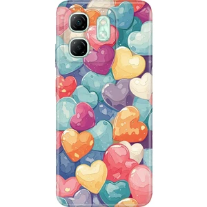 Infinix Hot 50I - Smart 9 Kılıf Desenli Baskılı Tpu Rubber Kapak Heart Pattern