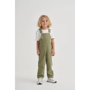 Gabardin Salopet 2-7 Yaş Olive
