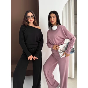 Kadın Kayık Yaka Modal Kumaş Salaş Ikili Takım