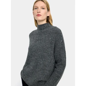 Düğme Detaylı Örme Kazak