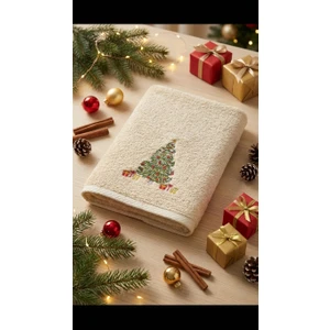 New Giftnakışlı 50X90CM Yılbaşı Havlusu