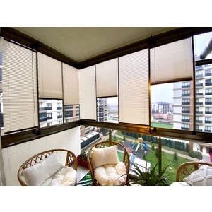 Denas Store  Plise Perde-Cam Balkon Perdesi-Pimapen Perdesi-Vidalı Sistem