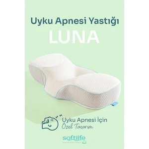 LUNA Visko Apne Yastığı Horlama Azaltıcı Ortopedik Visco Yastık 67x36x13cm