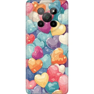 General Mobile Phoneix 5g Kılıf Desenli Baskılı Tpu Rubber Kapak Heart Pattern