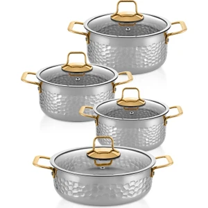 Serra 8 Pcs Tencere Set Kaplamalı