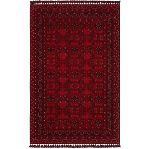 Eko Halı Buhari Bhr 02 Red Afgan Desenli Akrilik Şönil Hav Toz Vermez Etnik Modern Halı