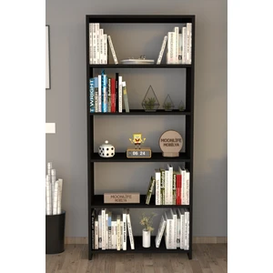 5 Raflı Kitaplık Siyah