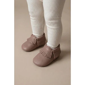 Deri Bebek Ayakkabı 17-21 Numara Bakır