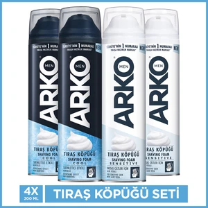 Arko Men Tıraş Köpüğü Cool & Sensitive 4x200 Ml