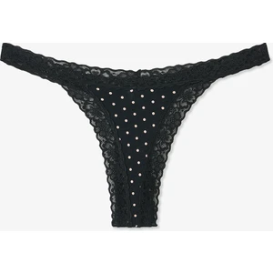 Siyah Comfy Pamuklu Tanga Külot