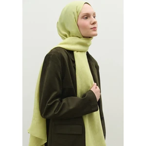 Monogram Pamuk Floş Jakarlı Şal Adaçayı