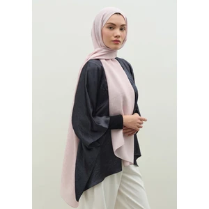 Monogram Pamuk Floş Jakarlı Şal Pudra