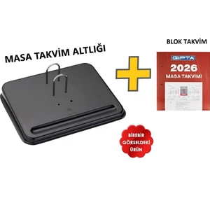 GIPTA 2026 Masa Takvimi + SİYAH Takvim Altlığı