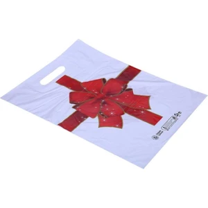 2 No (26*38) Takviyeli El Geçme Poşet Fiyonk Desenli 50 Adet