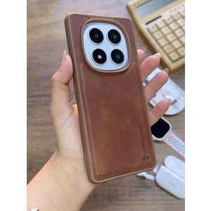 Redmi Note 14 Pro Plus 5g Uyumlu Premium Deri Dokulu Darbelere Karşı Dayanıklı Nazal Silikon Kılıf