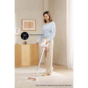 Hıking Serisi Şarjlı Dikey Süpürge Beyaz