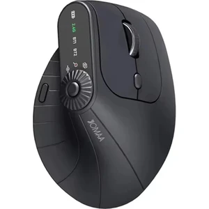 Şarj Edilebilir Dikey Ergonomik Bluetooth 2.4ghz Kablosuz Mouse 2400 Dpı LED Ekranlı Bilek Yormayan