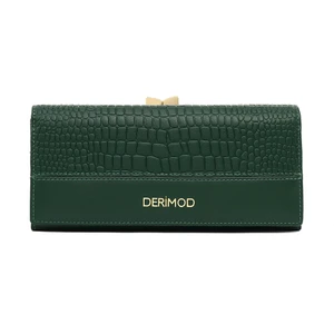 Kadın Yeşil Kroko Desenli Cüzdan 000A2D5627E3