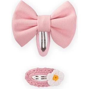 Kurdele ve Örmeli Toka Pembe