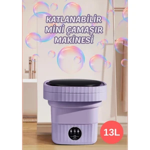 Katlanabilir Mini Çamaşır Makinesi 13 L Taşınabilir Çamaşır Makinesi ve Kurutma Özellikli – Yurtlar, Seyahatler, Küçük Evler, Havlular ve Iç Çamaşırları Için Yer Tasarruflu Çamaşır Yardımcısı