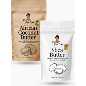 Dr. Mom Hand Set %100 Saf Shea Butter 250 gr + %100 Saf Hindistan Cevizi Yağı 250 gr
