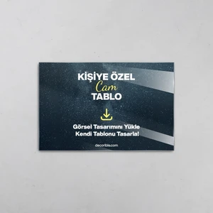 Kişiye Özel Cam Tablo Baskı Yatay