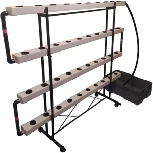 Nft Topraksız Tarım Hobi Seti – 40 Gözlü Full Paket (4 Katlı, Ec & Ph Ölçerli)