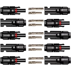 Tedarik Solar Enerji Mc-4 konnektör 5 set-adet güneş paneli solar kablo bağlantı Konnektörü