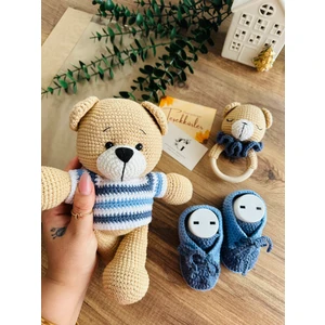 Baby Boutique Amigurumi Kazaklı Ayıcık Set