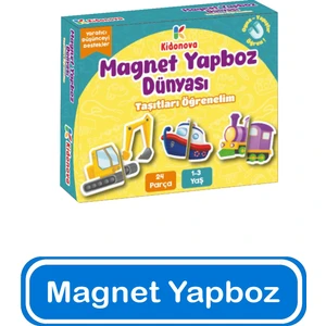 Magnet Yapboz Dünyası - Taşıtları Öğrenelim (1-3 Yaş)