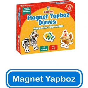 Magnet Yapboz Dünyası - Hayvanları Öğrenelim (1-3 Yaş)