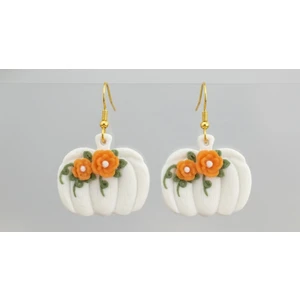 Çiçekli Kabak Küpeler