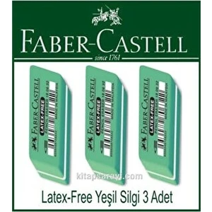Faber Castel Latex-Free Yeşil Silgi 3 Adet