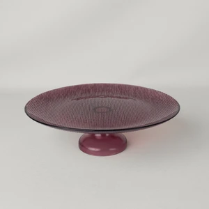 Fine Ayaklı Servis 27 cm Mürdüm