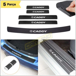 Vw Caddy Bagaj ve Kapı Eşiği Karbon Sticker Set